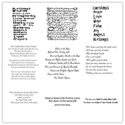Spirit letter прозрачные штампы для скрапбукинга/изготовления открыток/Детские