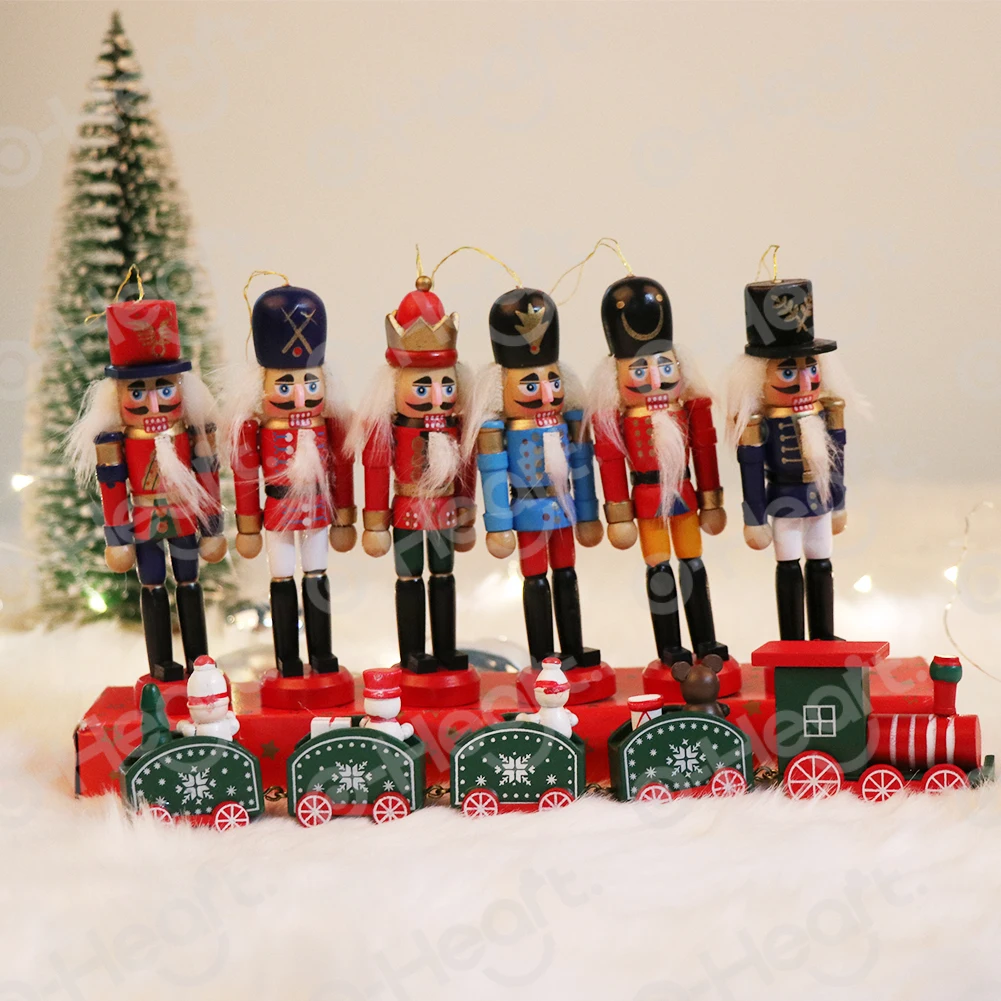 Деревянная марионетка гайковерт новогодние настольные рождественские