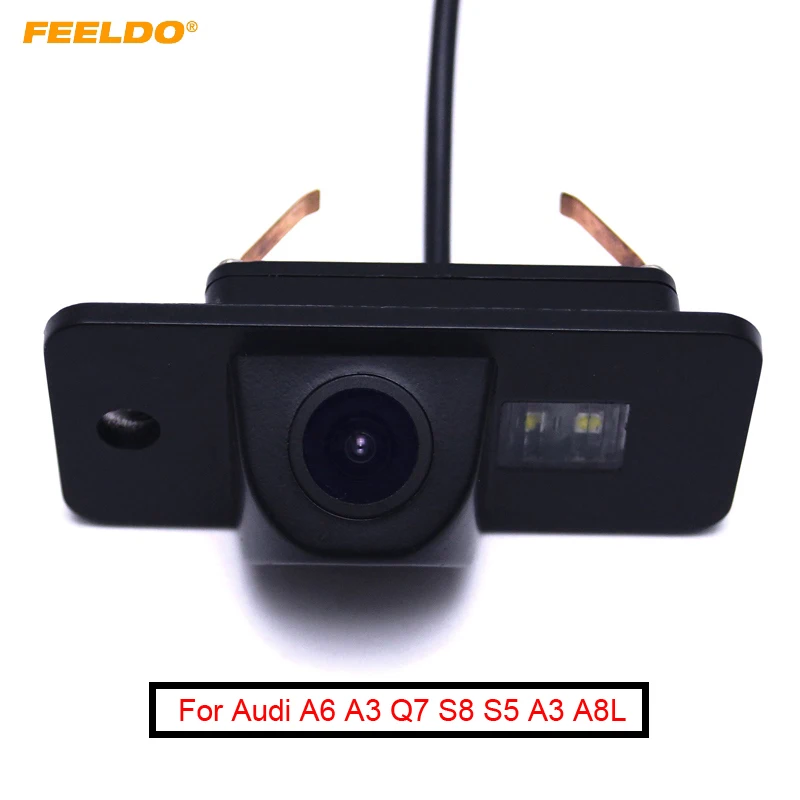 FEELDO 1Set For Audi A6 A3 Q7 S8 S5 A3 A8L Car Parking Rear View Camera Backup Reversing Camera #FD-1148
