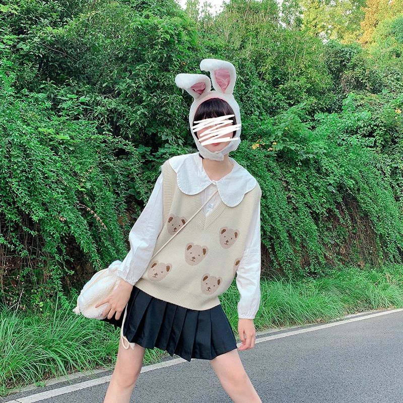 Повседневные вязаные жилеты для женщин с V-образным вырезом Универсальный