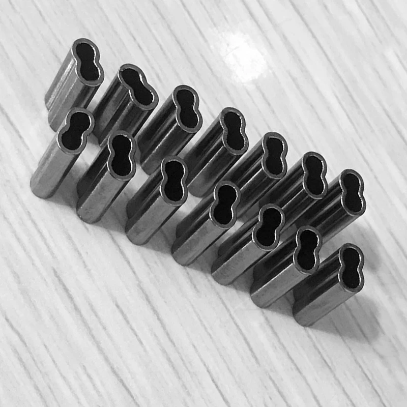 Double Barrel Fishing Crimping Copper Tube Connector Kit Accessories Set 300pcs