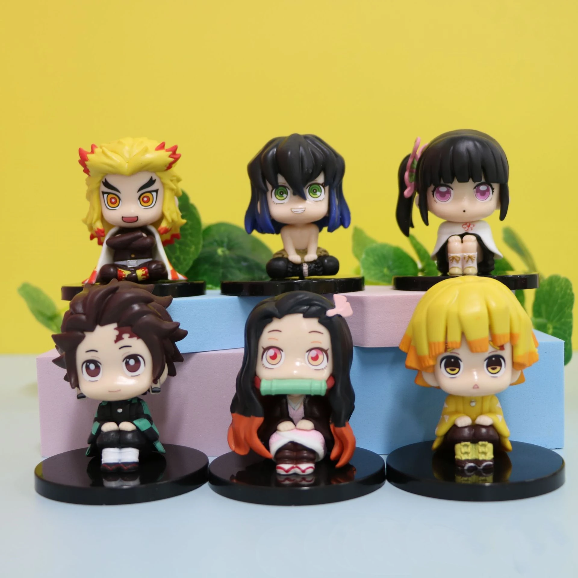 

Demon Slayer Anime Action Figure 6pcs/Set 7cm Kimetsu No Yaiba Q Posket Kamado Tanjirou Kamado Nezuko Agatsuma Toy Kawaii Gift