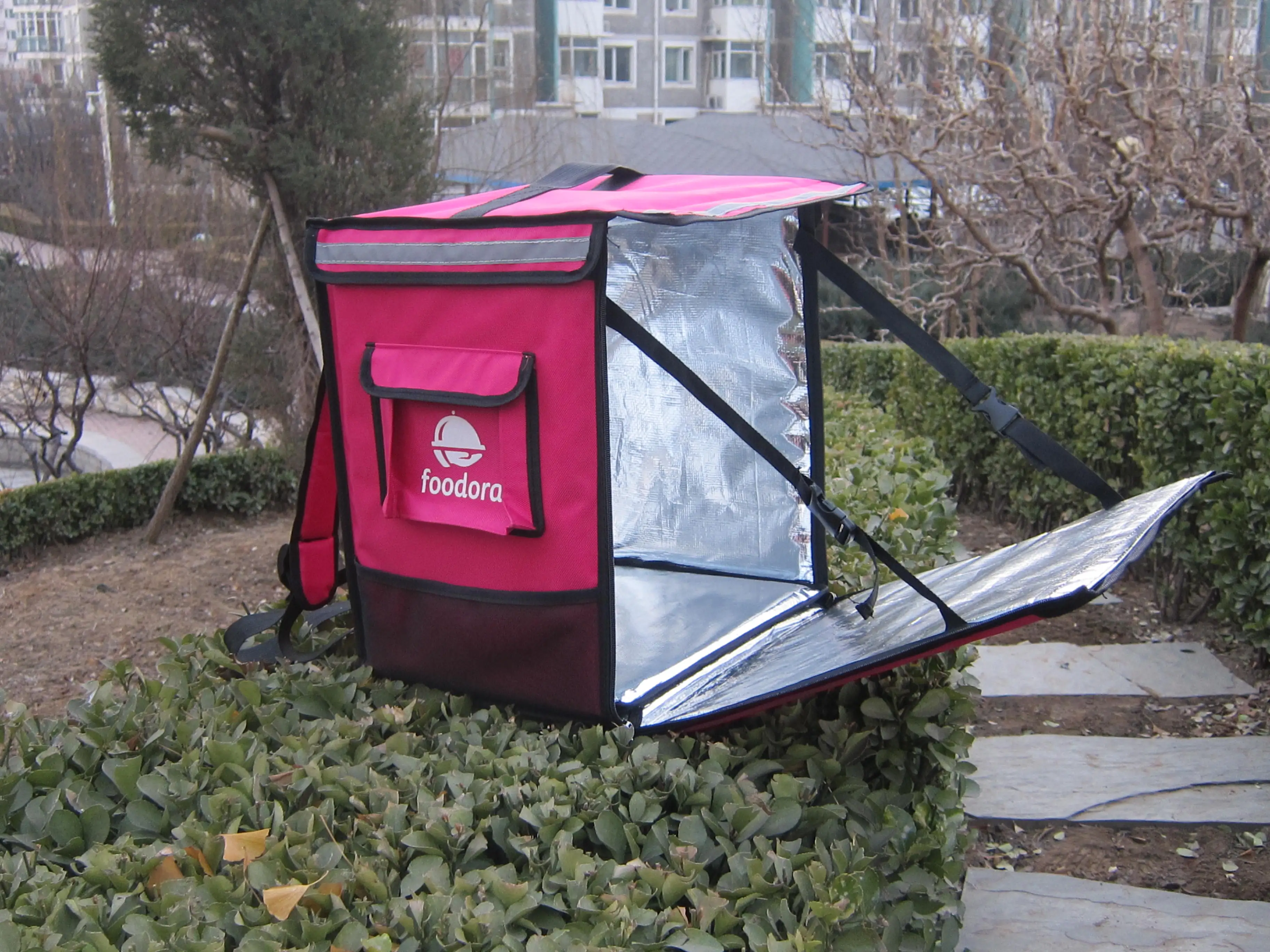 PK 65D: Теплоизолирующий терморюкзак для доставки пиццы переноска сковородок сумка