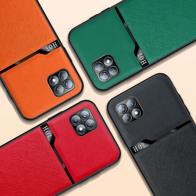 

KEYSION Fashion Phone Case for OPPO Reno 4 Pro 5G Reno 4 4G Reno 4 SE Splicing PU Leather Back Cover for Reno 4Z 5G Narzo 20