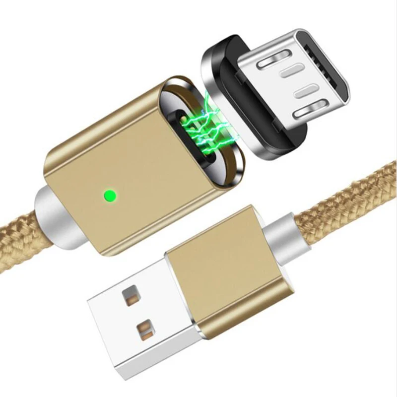 Gold 1 Plug Cable KSTUCNE Магнитный кабель зарядное устройство Micro usb type C кабель для быстрой зарядки телефона usb Магнит usb c кабель для iphone samsung xiaomi mi9 - Тип штекера: Gold 1 Plug Cable