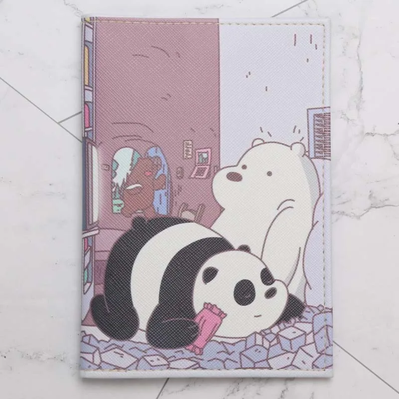 Kawaii мультфильм шаблон обложка для паспорта для детей студентов Air билета защита паспорта держатель для женщин Путешествия за рубежом Id карты держатель - Цвет: M