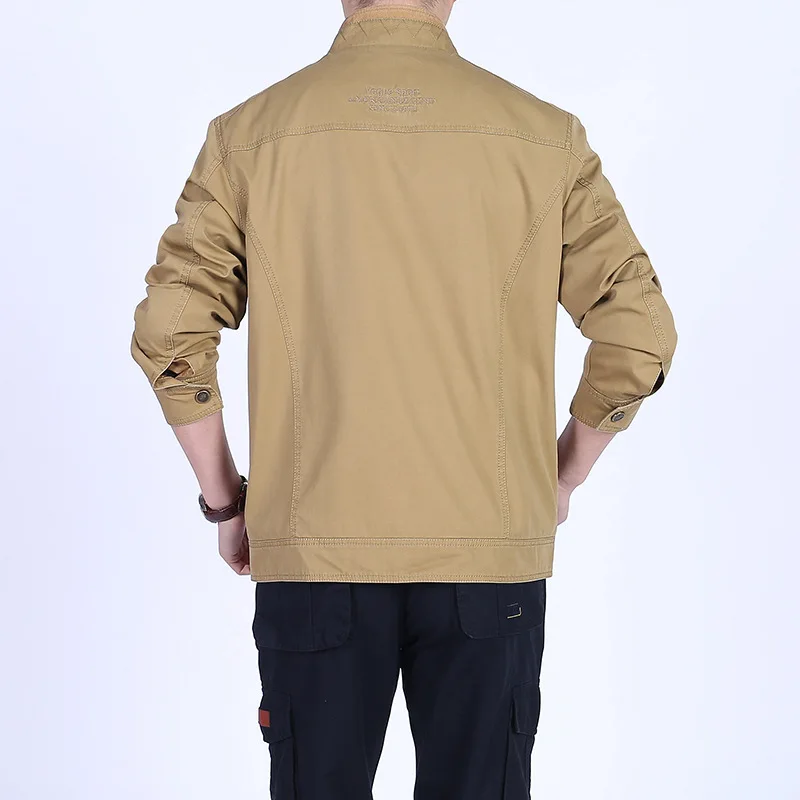 

Brand Jacket Men Coat Military Jacket Coat Men Solid Fitness Cotton Men's Jackets Jaqueta Masculina L-5XL Chaquetas Hombre