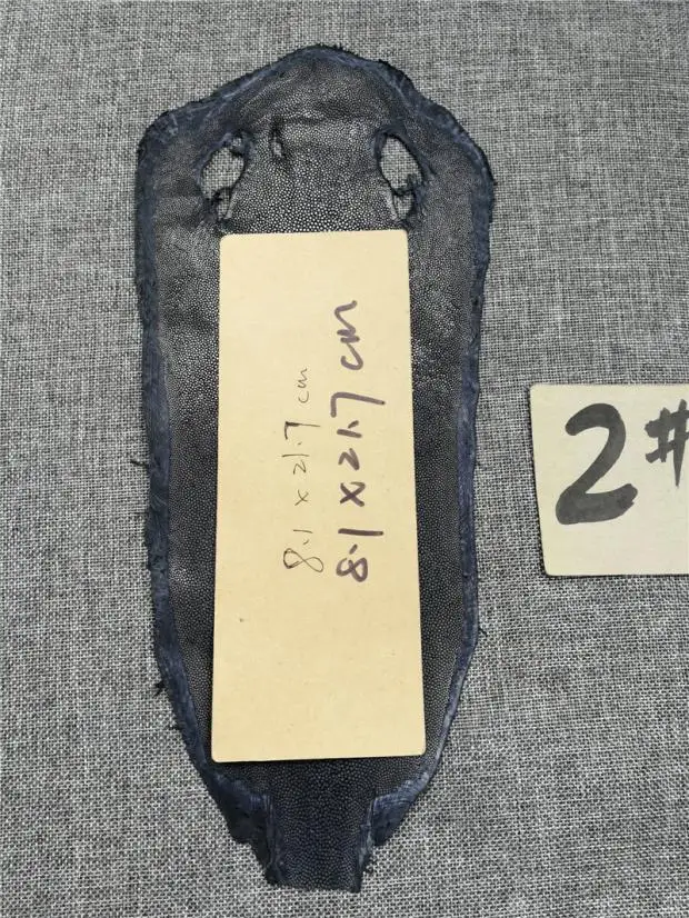 1 шт., черная настоящая кожа ската, кожа, черная кожа, толщина около 1,1 мм
