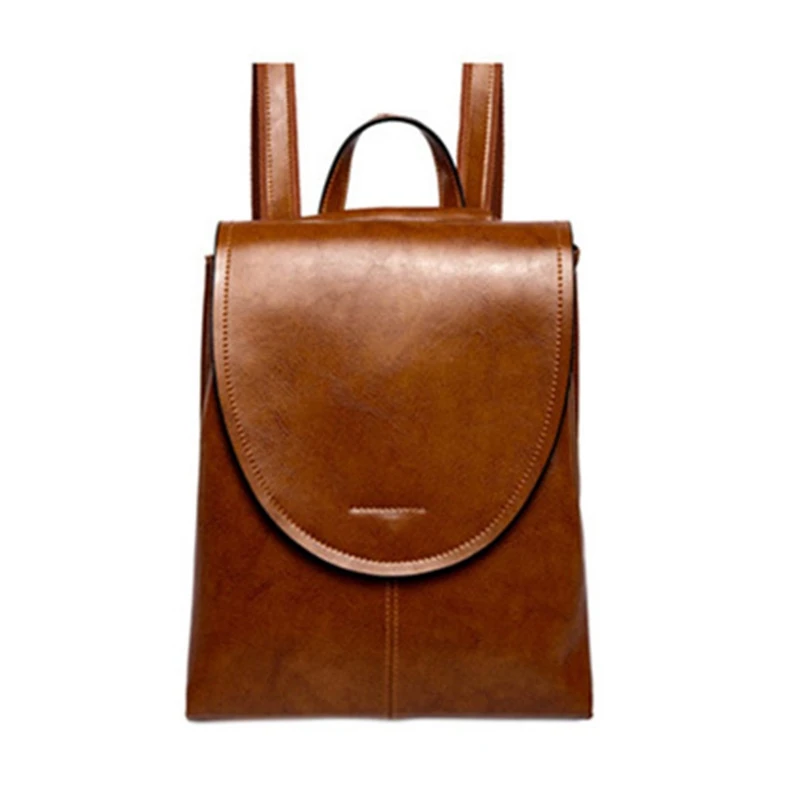 Кожаный женский рюкзак ретро кожаный коричневый | Багаж и сумки