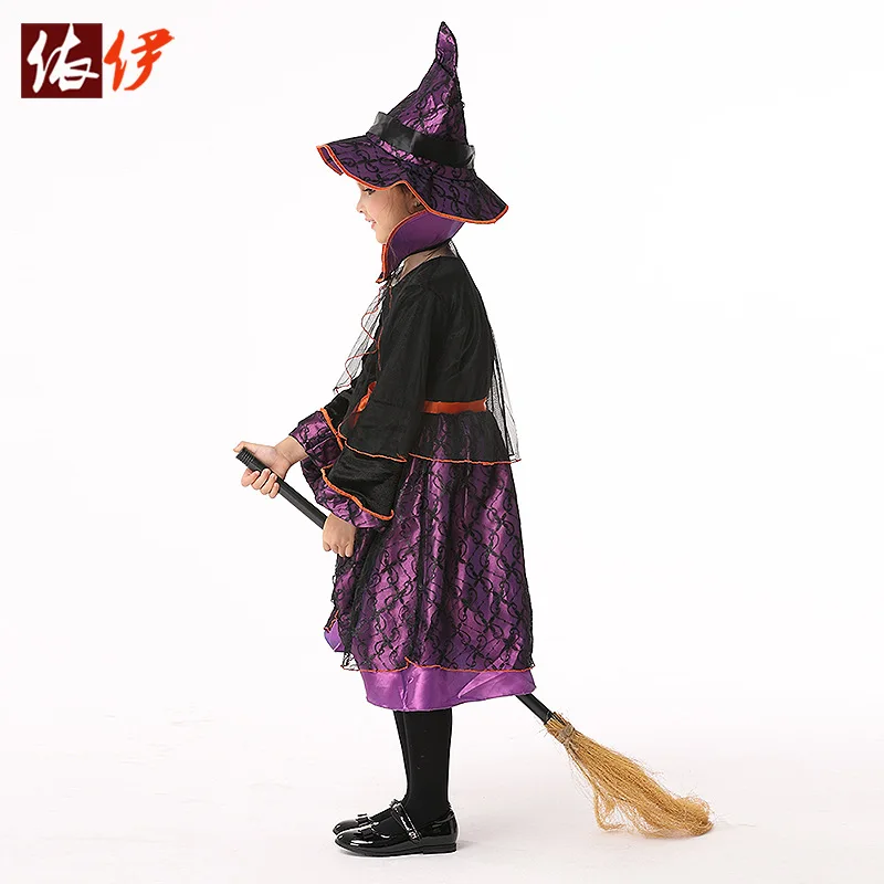 Детский карнавальный костюм ведьмы из аниме на Хэллоуин вечерние платья