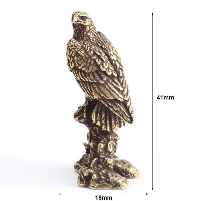 Retro Brass Handmade Eagle Small Ornament Copper Bird Home Animal Figurines Desk Decor Display Sculpture | Дом и сад