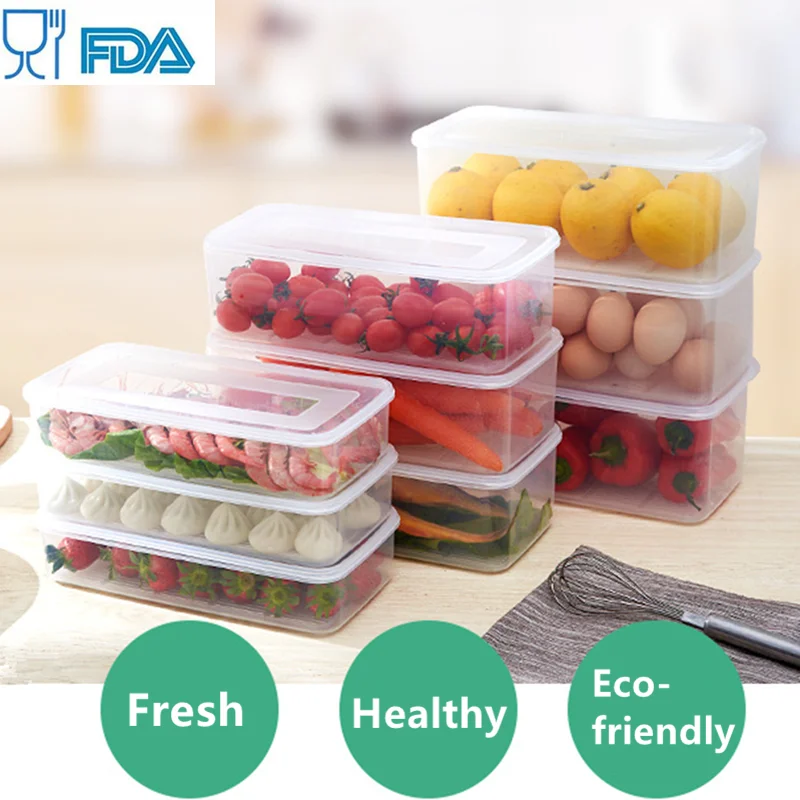 Большие пластиковые контейнеры для хранения коробка в холодильнике контейнер
