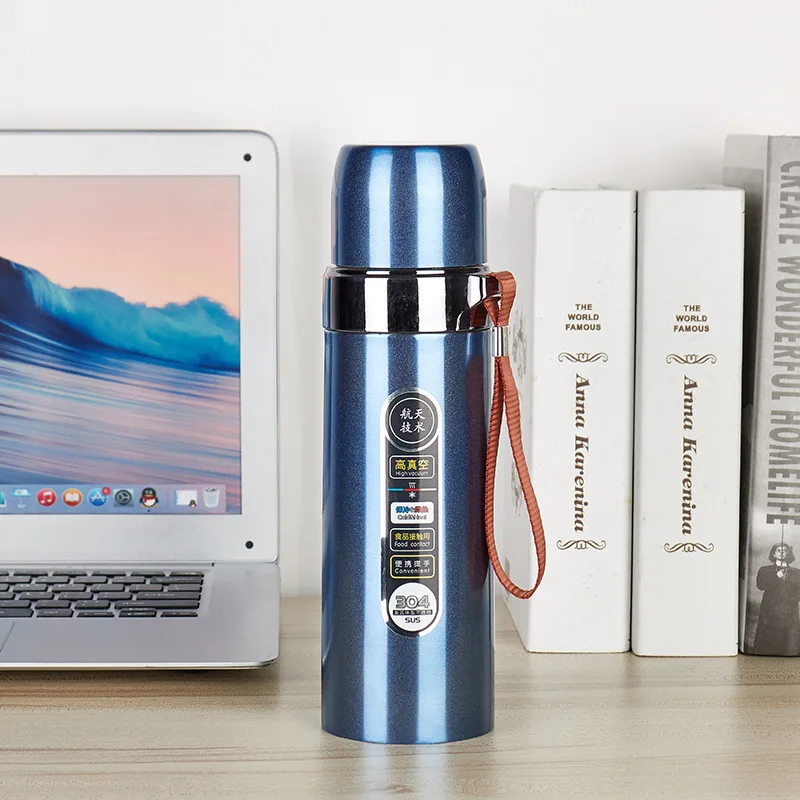 

500ml bullet vacuum flask 304 stainless steel vacuum business simple teacup outdoor sports Thermos cup water cup water bottle