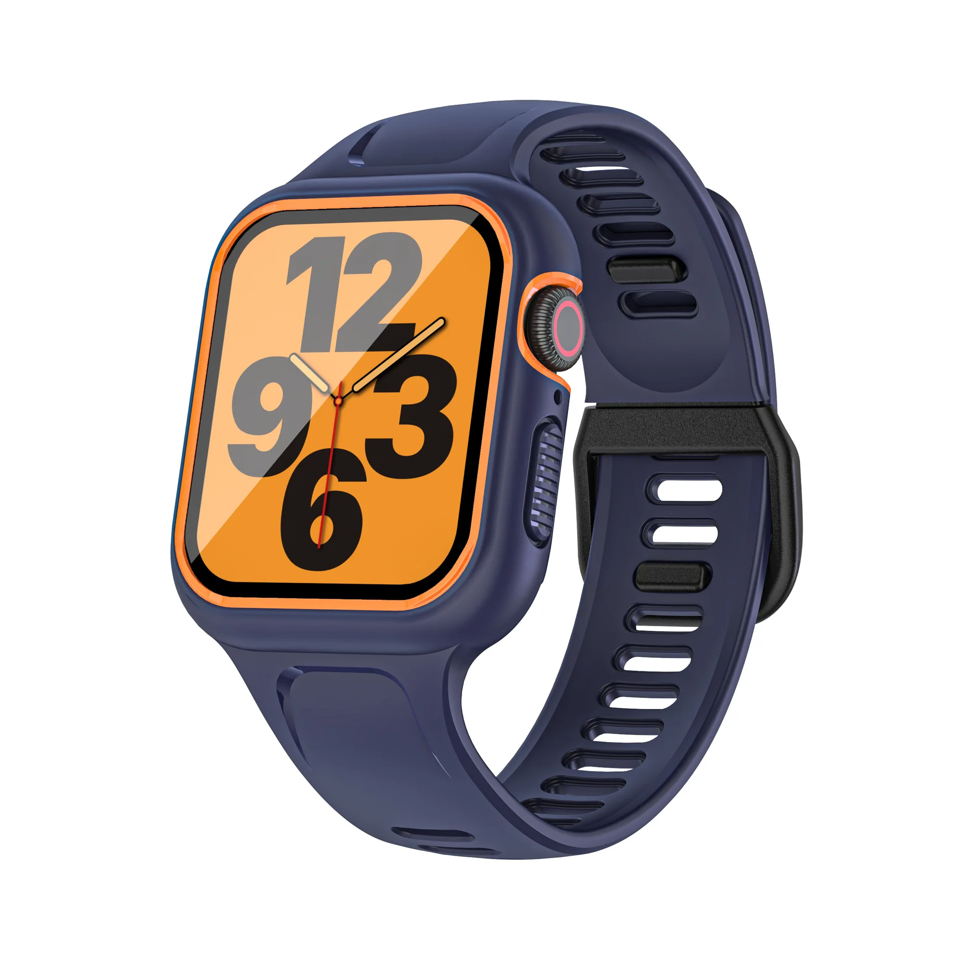 

Силиконовый чехол для Apple Watch 6 SE Band 44 мм 40 мм с защитой экрана для Apple Watch SE Series 6 5 4 3 42 мм 38 мм