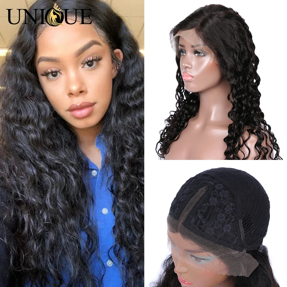 Brazilian Loose Deep Wave Lace Front Human Hair Wigs Lace Part Wig Unique Hair 13X4 Lace Front Wigs For Black Women