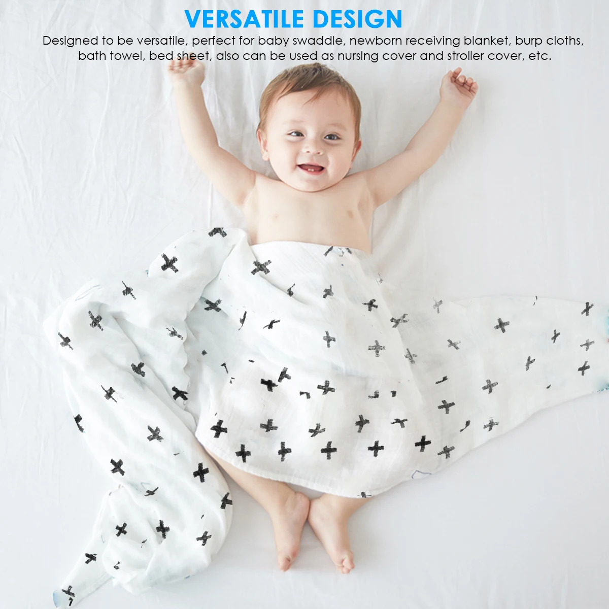 Одеяло муслиновое для новорожденных 4 шт./лот 100% хлопок | Мать и ребенок