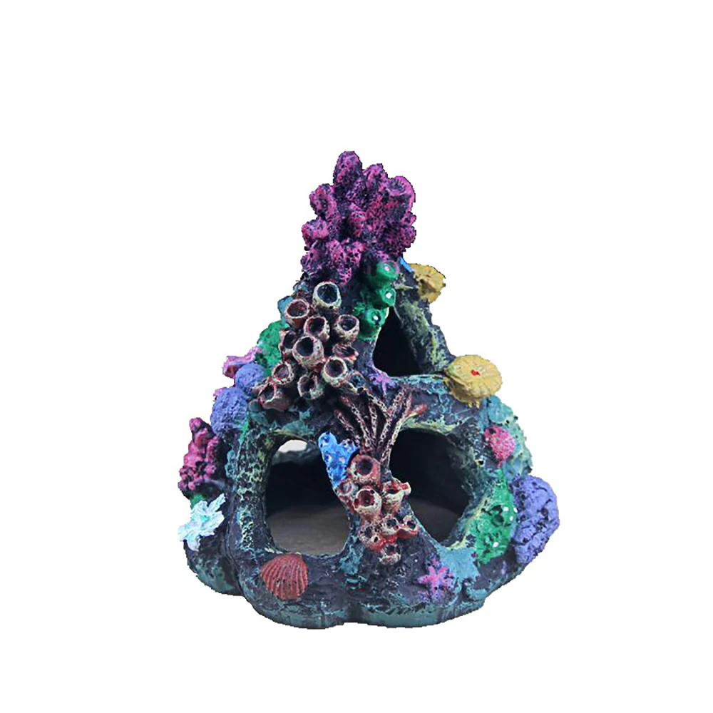 

Полимерные украшения для аквариума, Искусственные коралловые горные кораллы, ослепительный камень для аквариума, украшение для аквариума