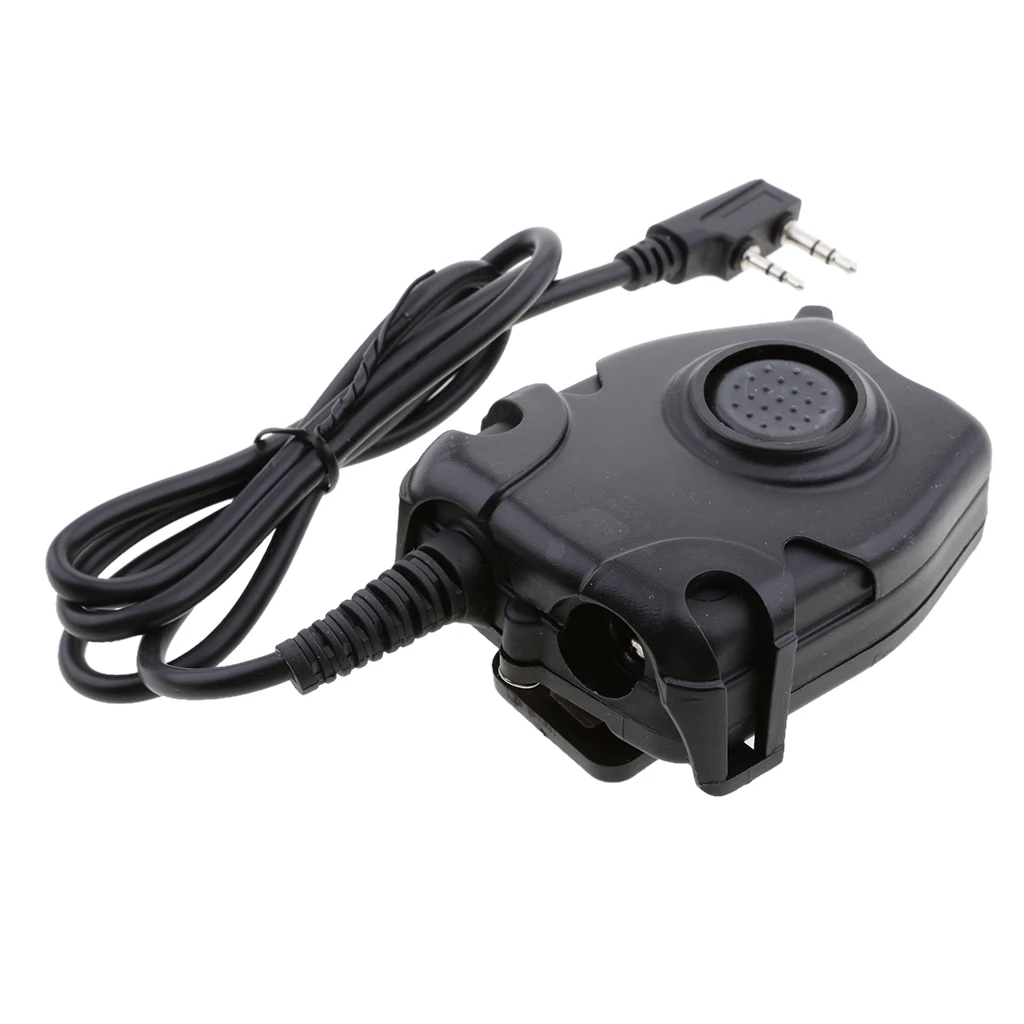 PTT Соединительный Кабель адаптер для Kenwood/QUANSHENG/Linton/ Z112 U94 двухсторонняя гарнитура