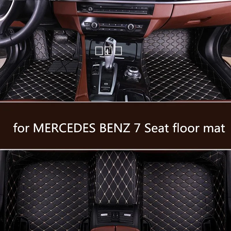 Автомобильные коврики из искусственной кожи для MERCEDES BENZ R Class Viano 2006 2017 7 сидений