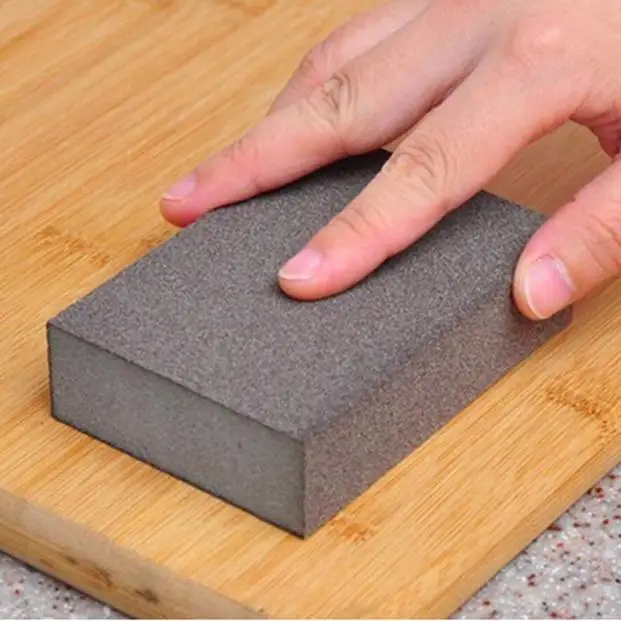 

1PC Sponge Carborundum Brush Kitchen Washing Cleaning Kitchen Cleaner Tool Brown Wash Pot Brush Magnetic Kitchen Accessories