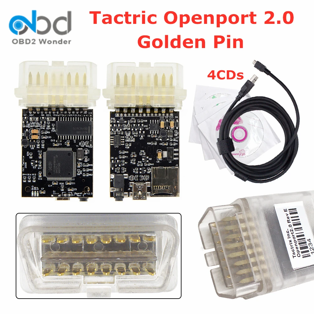 2020 золотой контактный Tactrix Openport 2 0 ECU флэш инструмент OBDII чип тюнинг сканер для Toyota