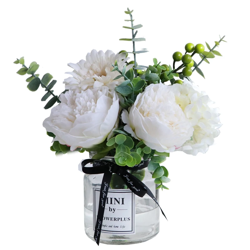 Современная ваза + искусственный цветок Набор фигурок украшение для дома