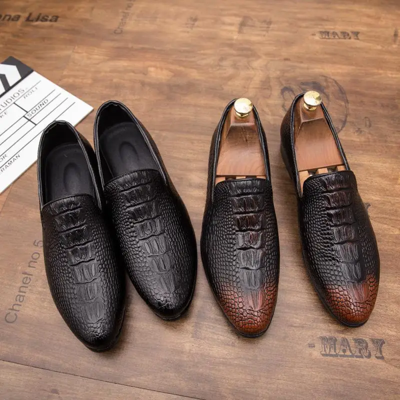 

Recreational leather shoes, men's business suits young British han edition tide shoes breathable pointed black men's shoes