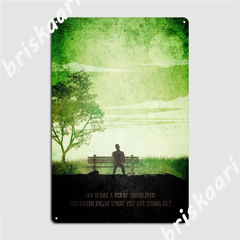 

Металлический знак Forest Gump, настенная табличка для паба, фотообои, фотоплакат