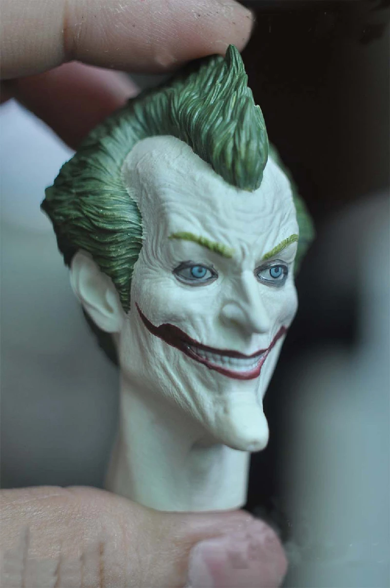 Delicate Painting Hot 1/6 Scale Arkham Asylum Joker Head Sculpt Fit 12" Figure | Игрушки и хобби