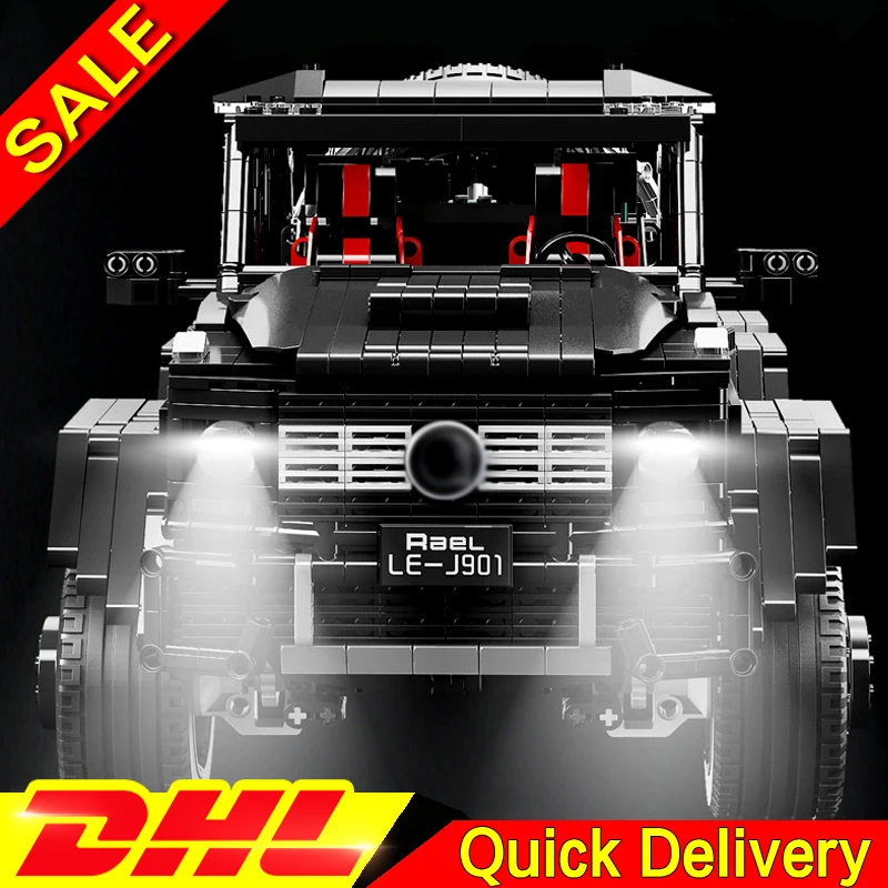 LE J901 3300 шт. технические наборы MOC 2425 G63AMG 6X6 LAND крейсер модель строительные блоки