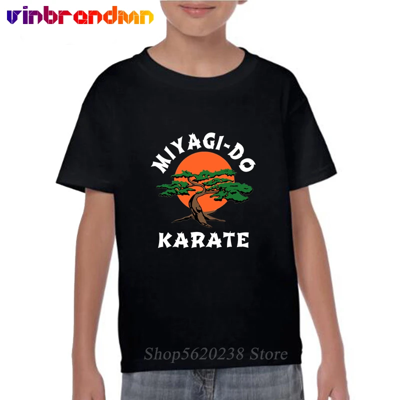 Japan Kong Fu Miyagi do T shirts Boys clothing Bonsai Tree tshirt Miyagi Dojo Karate kids T-shirts cobra kai summer tee shirt