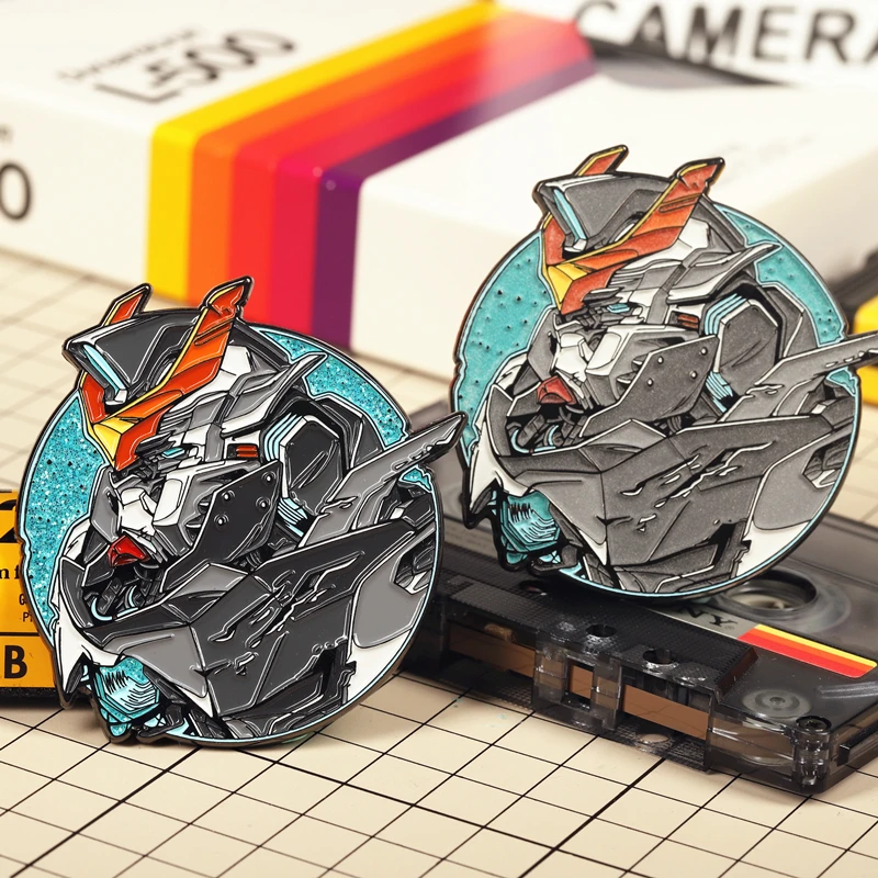 Аниме Gundam Barbatos ASW G 08 ночные светильники металлический шапочки сумки значок брошь
