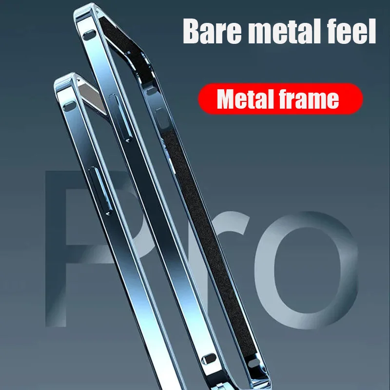 

For iphone11/ 12 Series Mobile Phone Case iPhone12 Metal Shell Metal Frame Protective XR anti-drop Shell Aluminum Alloy Thin