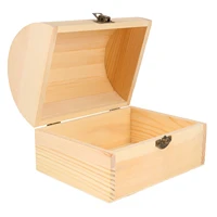 1pc fashion wood candy packing boxes storage cases treasure chest boxes large