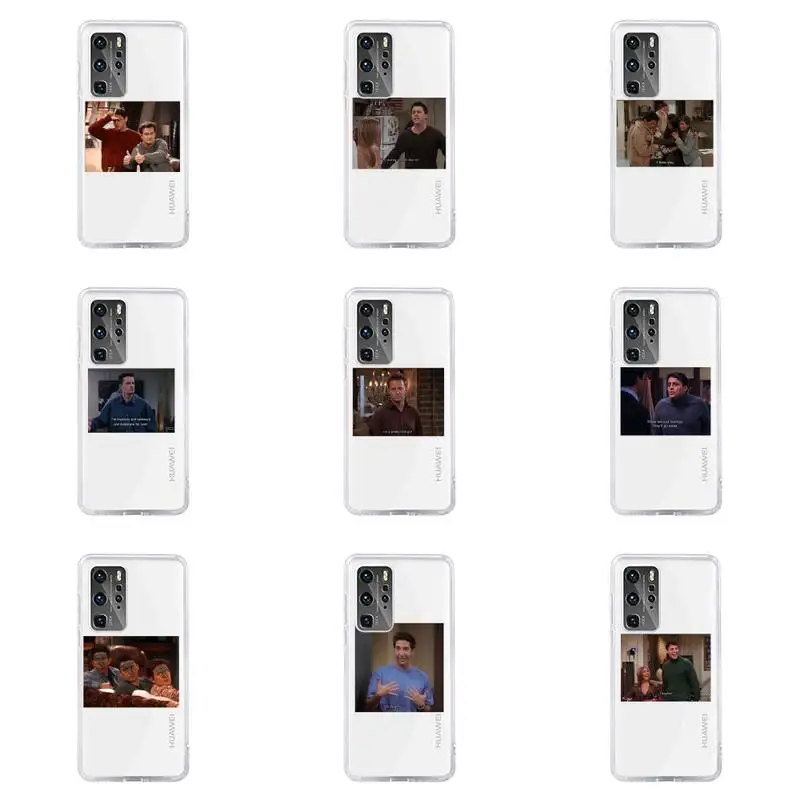 

friends tv show funny family Phone Case For Huawei P40 P30 P20 Mate Honor 10i 30 20 i 10 40 8x 9x Pro Lite Transparent Cover