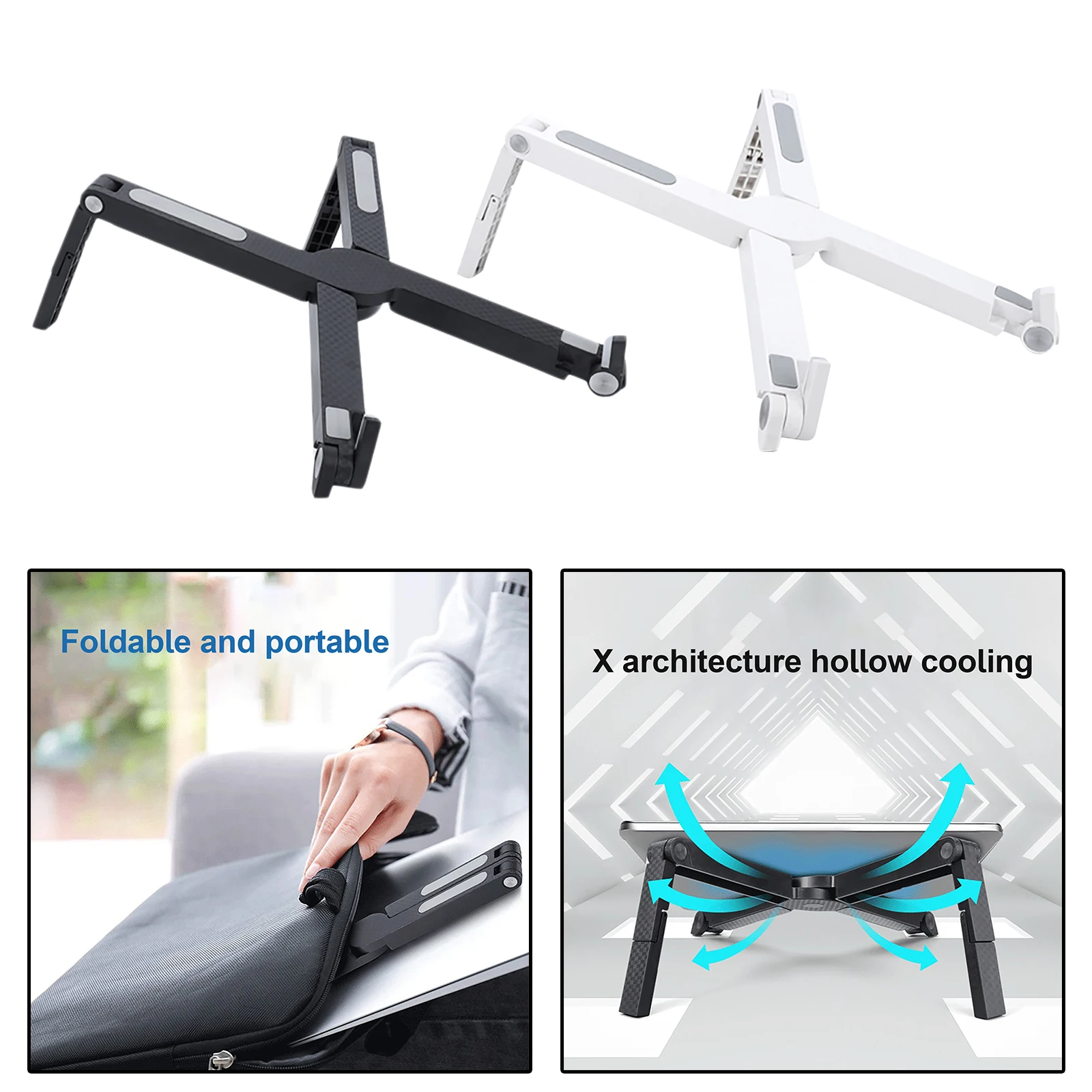 

Adjustable Foldable Laptop Stand Laptop Riser Heightening Bracket, Easy to Watch and Type