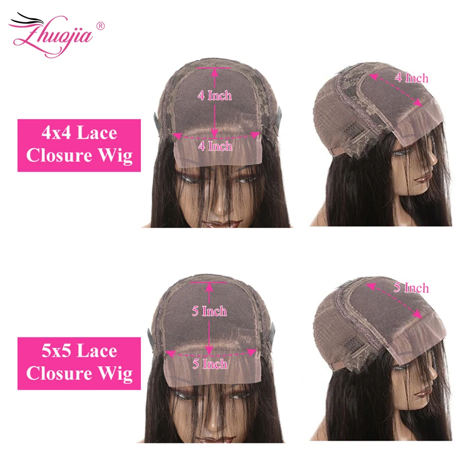 

5x5 Lace Closure Wig Water Wave Transparent Lace Wigs For Black Women Pre Plucked Brazilian 250 Density Wet And Wavy Closure Wig