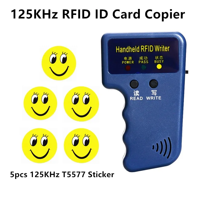 Ручной RFID Дубликатор EM4100 125 кГц копировальный аппарат записывающее дублирующее