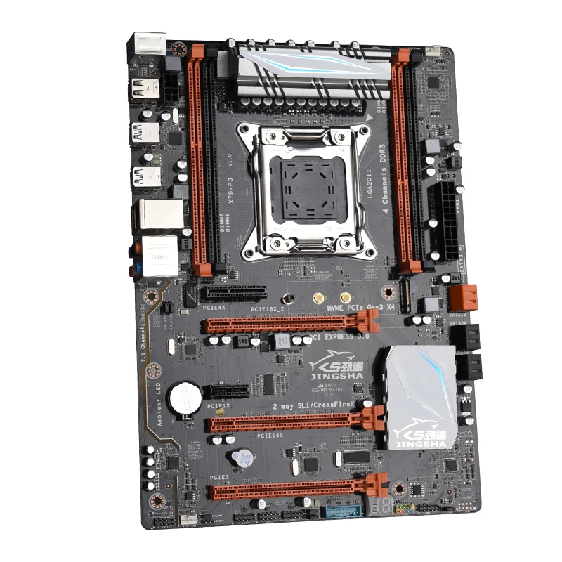 X79-P3 четырехканальный Deluxe X79 материнская плата по стандарту ATX USB3.0 SATA3.0 LGA 2011 игровая материнская плата Поддержка материнская плата 128 ГБ DDR3 регистровая и ecc-память