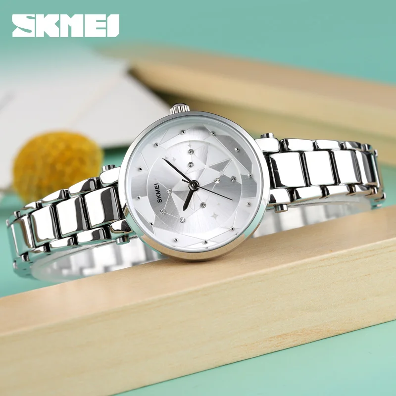 

SKMEI Luxury Bands Women Watches Alloy Strap Ladies Watch Waterproof 3Bar Fashion Quartz Wristwatches relogio feminino 1411