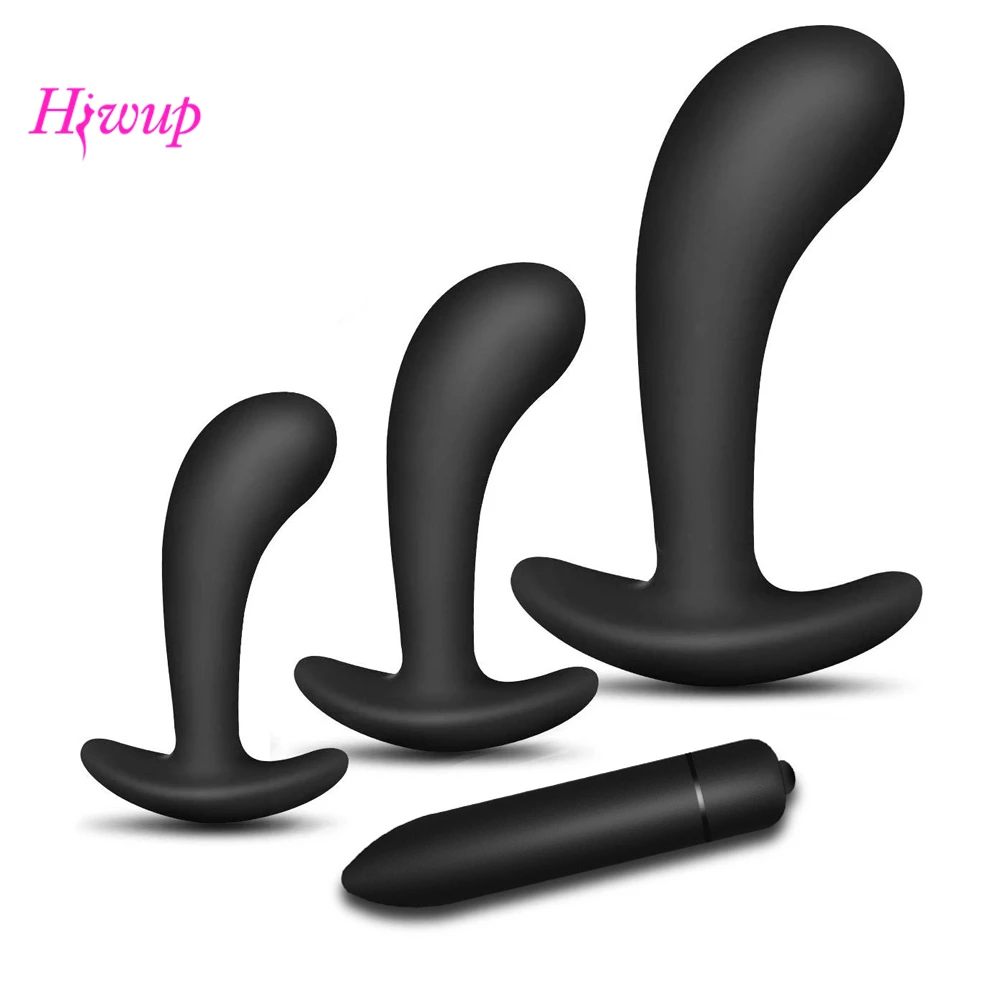 Мягкая силиконовая Анальная пробка вибратор интимные игрушки для женщин