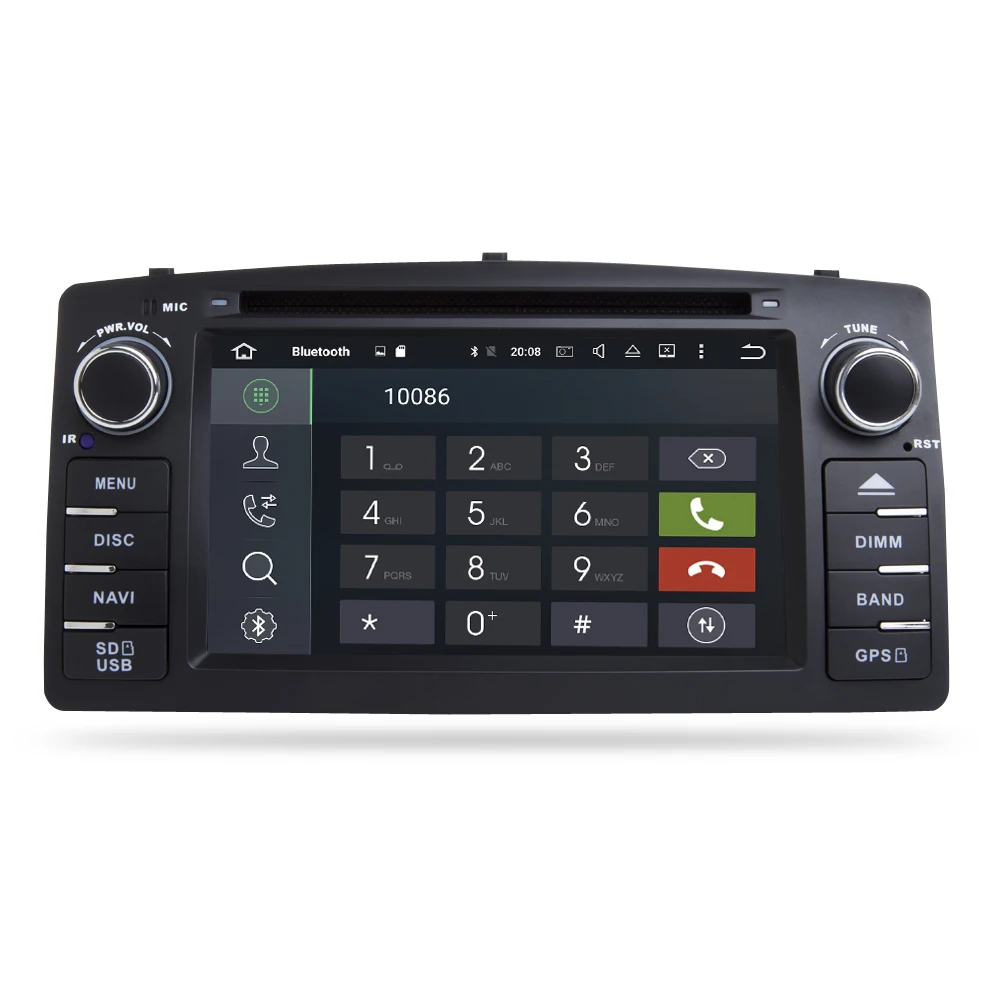 HD Android 9 0 автомобильная стереосистема для Toyota Corolla E120 BYD F3 GPS Радио стерео