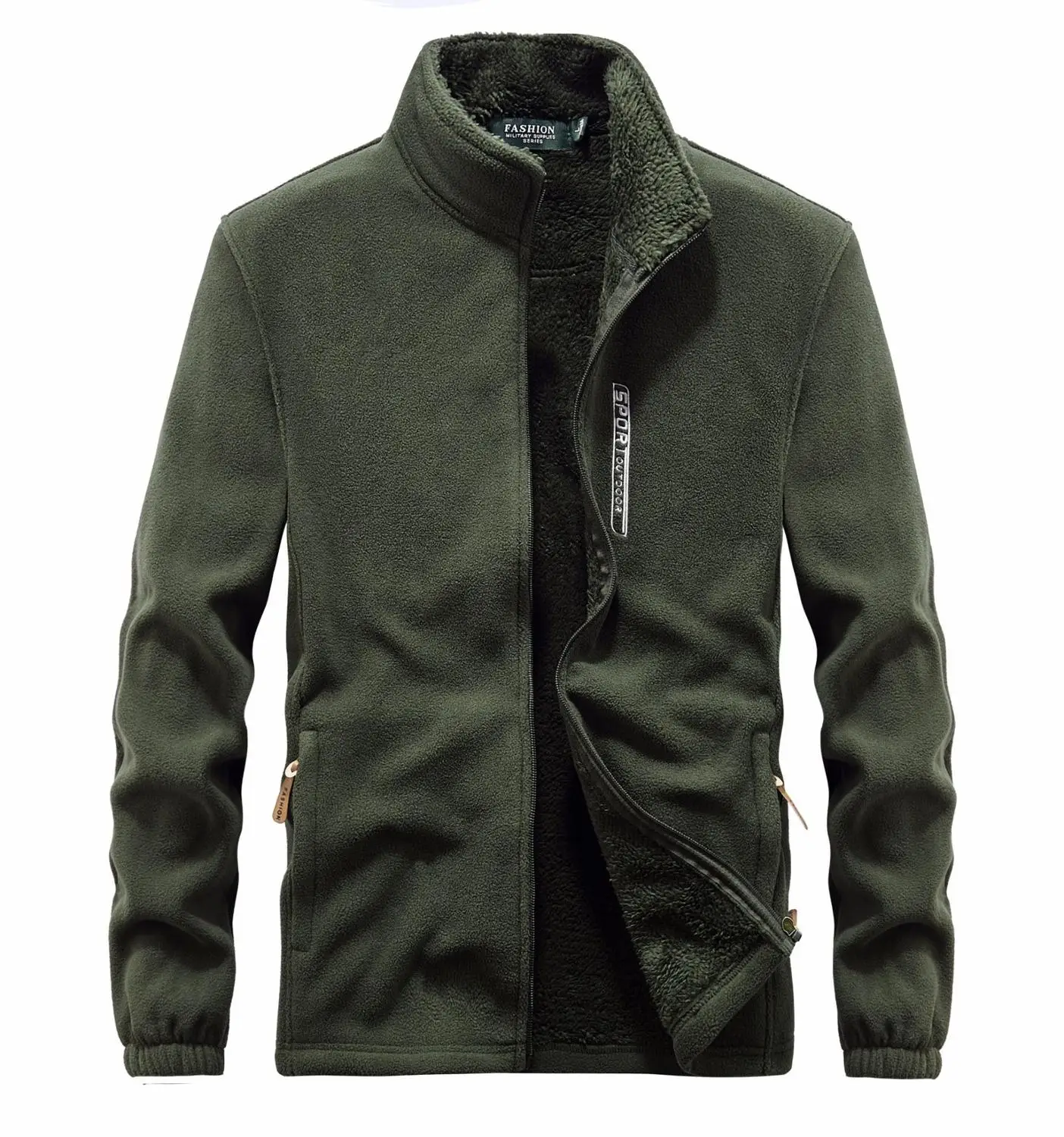 Зимняя мужская куртка из плотного флиса тактический Сезон осень Повседневное