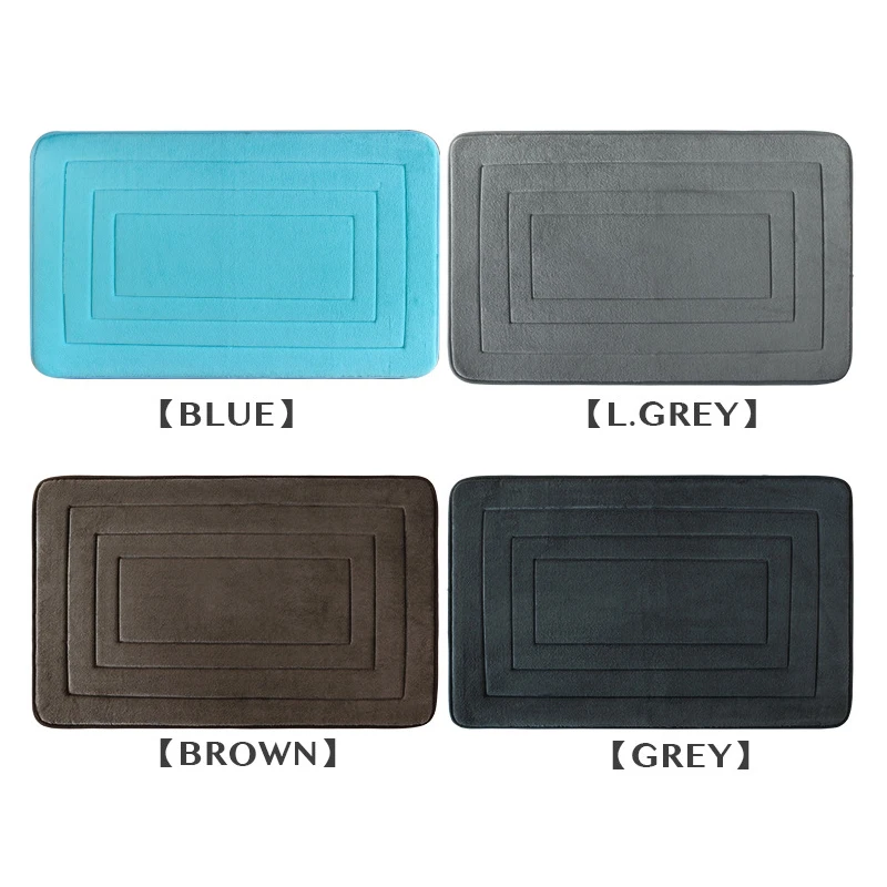 Впитывающий нескользящий коврик для ванной моющийся из пены с эффектом памяти