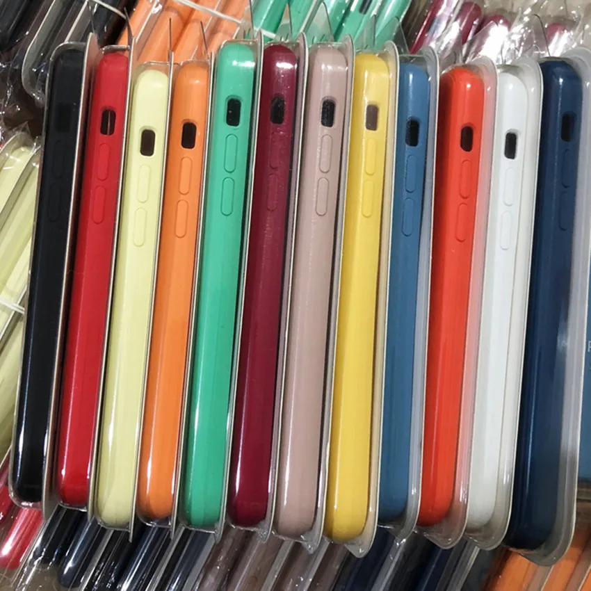 50 шт./лот силиконовый чехол для телефона iphone 11 11 pro max i5 SE 6 6s 7 8 plus iX XR XS MAX чехол для телефона с упаковкой