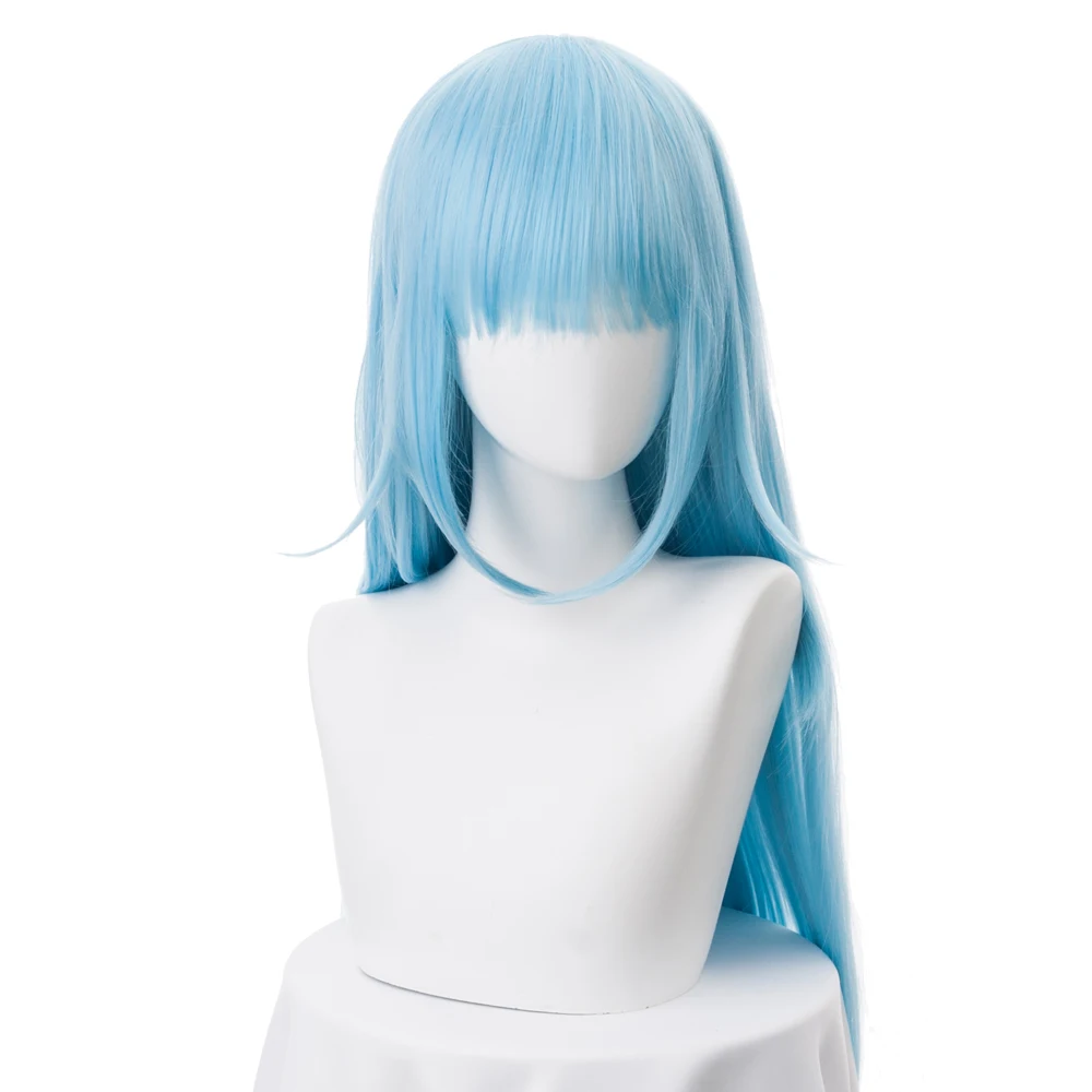 В этот раз я перевоплотился в слизи косплей парик Rimuru Tempest 70 см длинные прямые