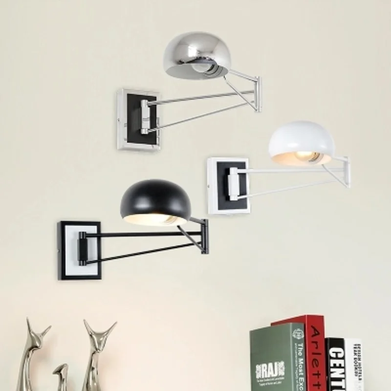 Настенный светильник черный современный настенный с регулируемым кронштейном