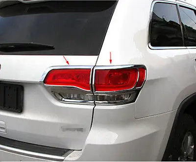 

4 шт., хромированные задсветильник фары для Jeep Grand Cherokee 2014
