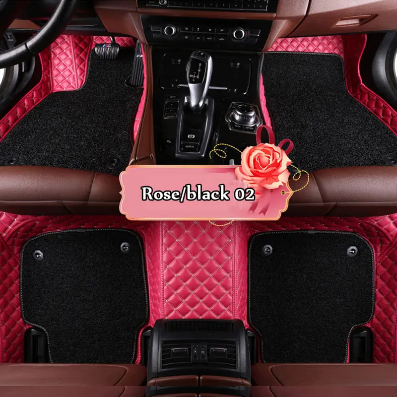 Custom fit car floor mats for Mitsubishi Lancer Galant ASX Pajero sport V73 V93 3D styling color Pink carpeted liner | Автомобили и