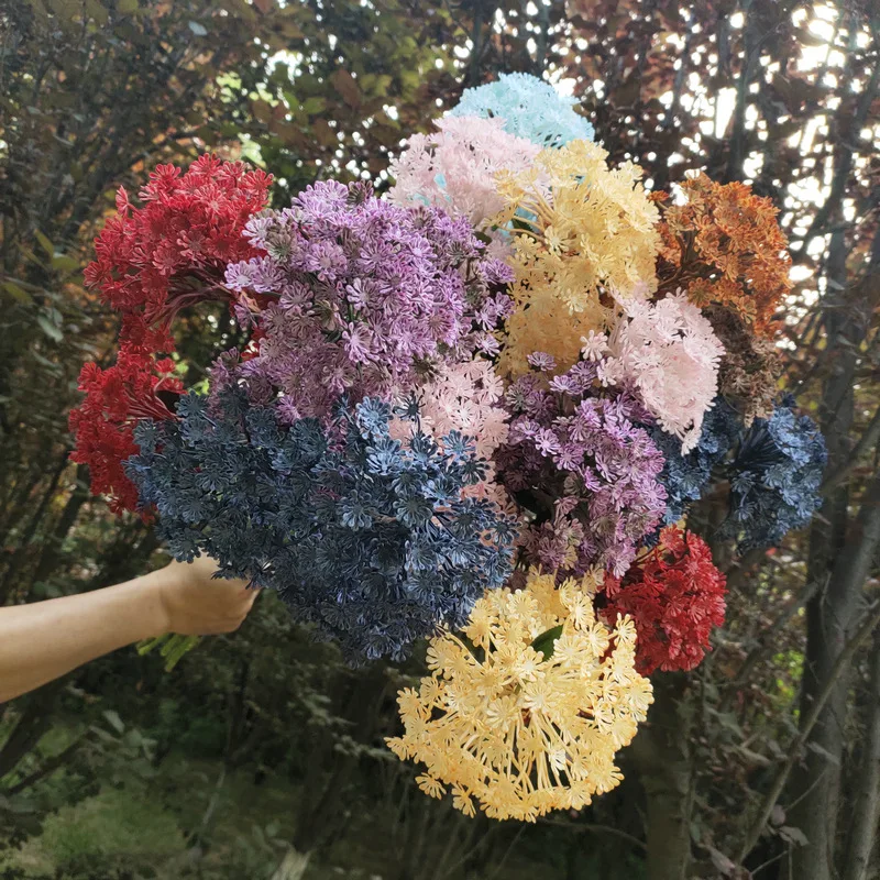 

3 heads plastic hydrangea fake flowers home wedding party decoration artificial flowers bunches floral arrangement branch